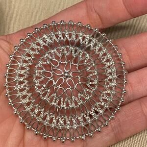 BIG Gorgeous Vintage Sarah Coventry Circle Brooch Pin